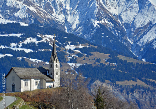 Kirche Sogn Glieci in Siat, Kanton Graubünden
