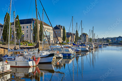 Fotografija Image of the marina at Redon, Brittany, France