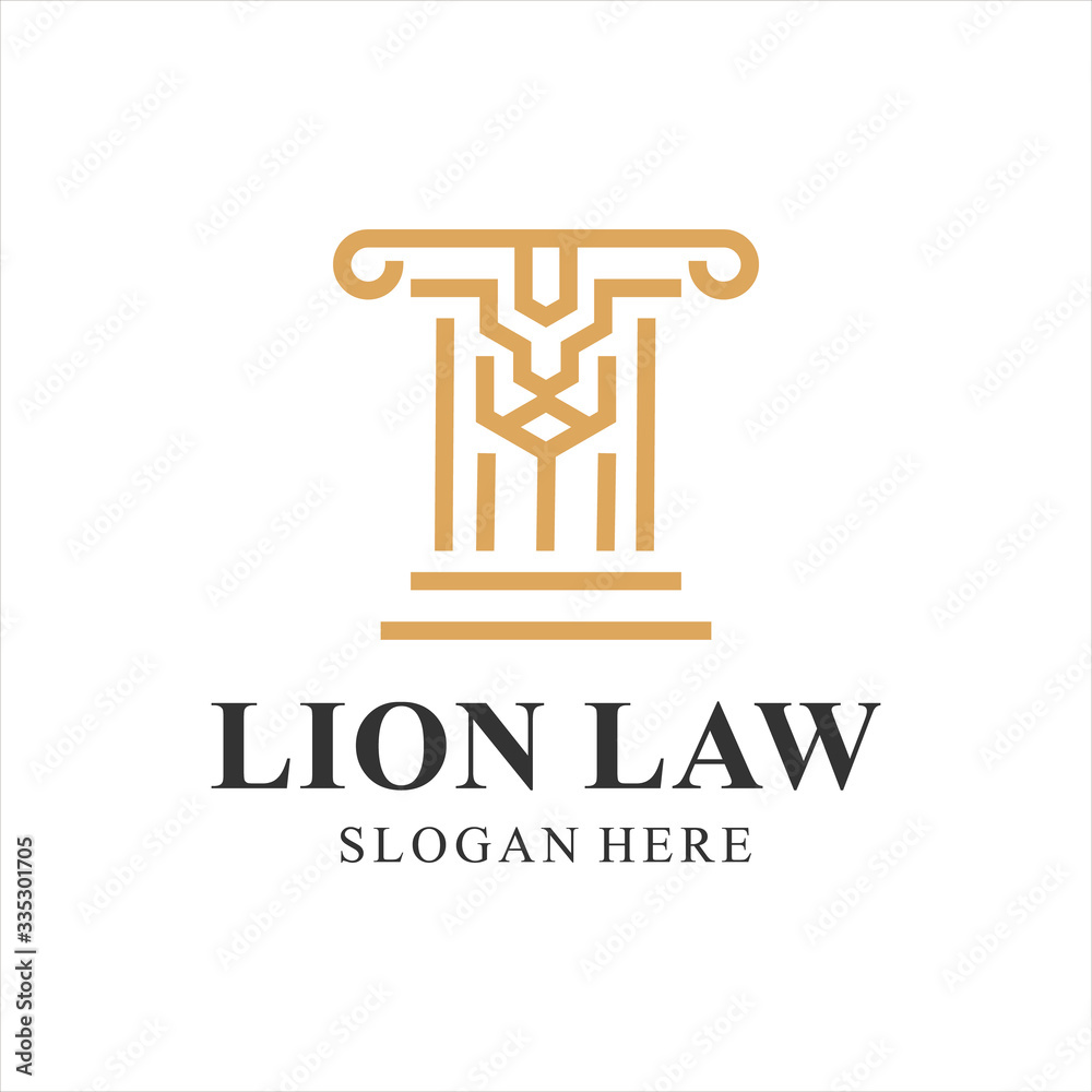 LION LAW LOGO MINIMALIST MONOLINE MONOGRAM LINE STYLE LION LAW LOGO MINIMALIST MONOLINE MONOGRAM LINE STYLE