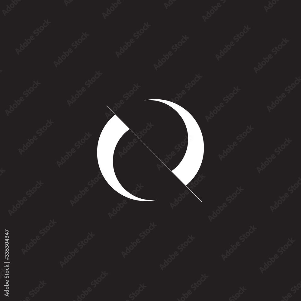 Obraz premium Simple N letter initial logo design