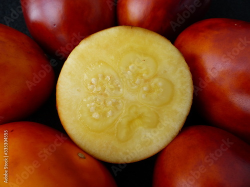 
Solanum sessiliflorum fruits or Cocona is a tropical shrub belonging to the Solanaceae family. Amazon, Brazil
 photo