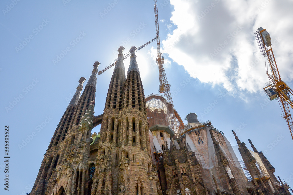 Sagrada Familia von Antonio Gaudi in Barcelona
