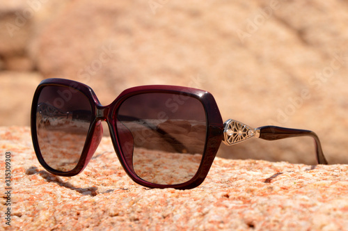 sunglasses on the beach