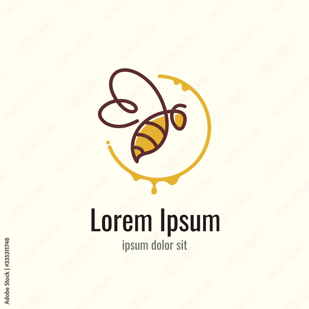 Bee Logo Design Bee Logo Design