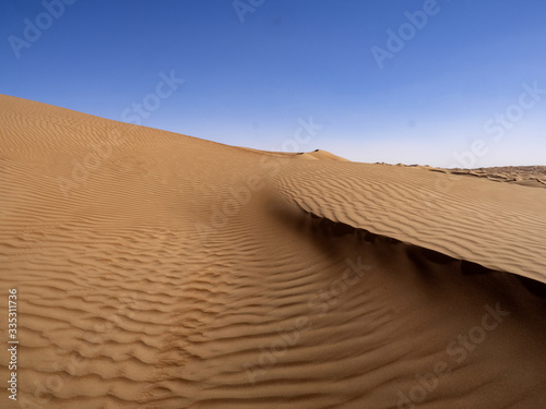 The wind makes the sand of the Omani desert a beautiful formation  Oman