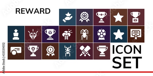 reward icon set