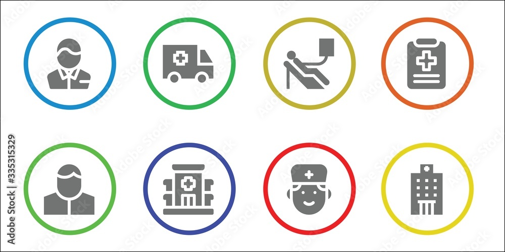 Modern Simple Set of clinic Vector filled Icons Modern Simple Set of clinic Vector filled Icons