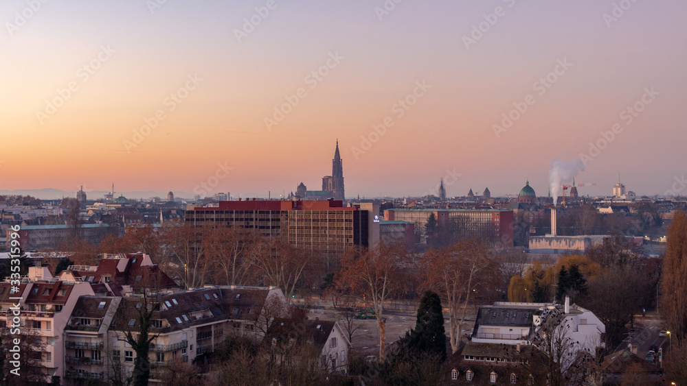 Fototapeta premium Strasbourg Morning Skyline 