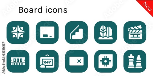 board icon set