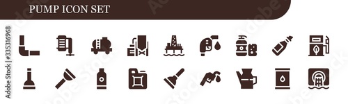 pump icon set