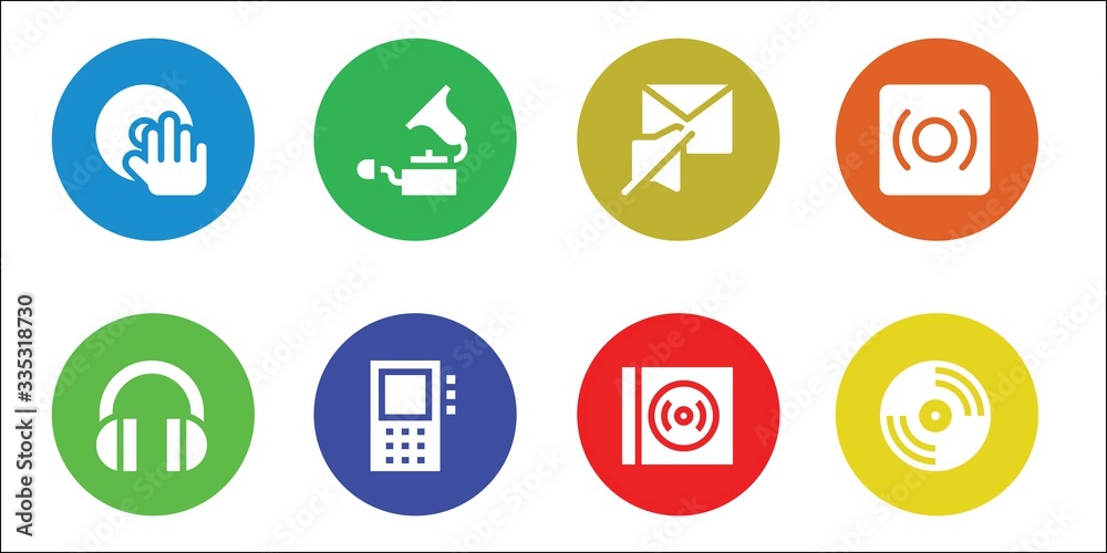 stereo icon set stereo icon set