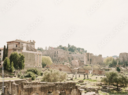 roman forum in rome italy