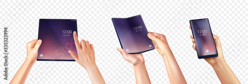 Foldable Smartphone Hands Set