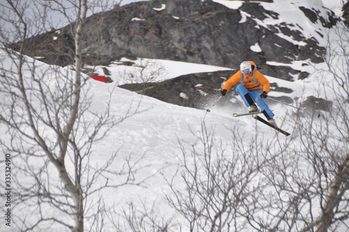 Ski race in Jotunheimen Norway