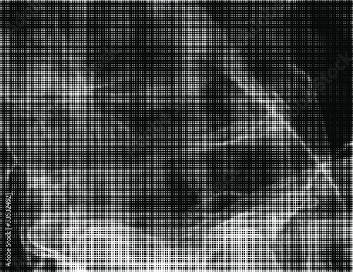 Abstract white smoke texture on black background