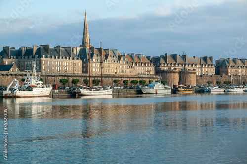 yacht harbor and city scape...