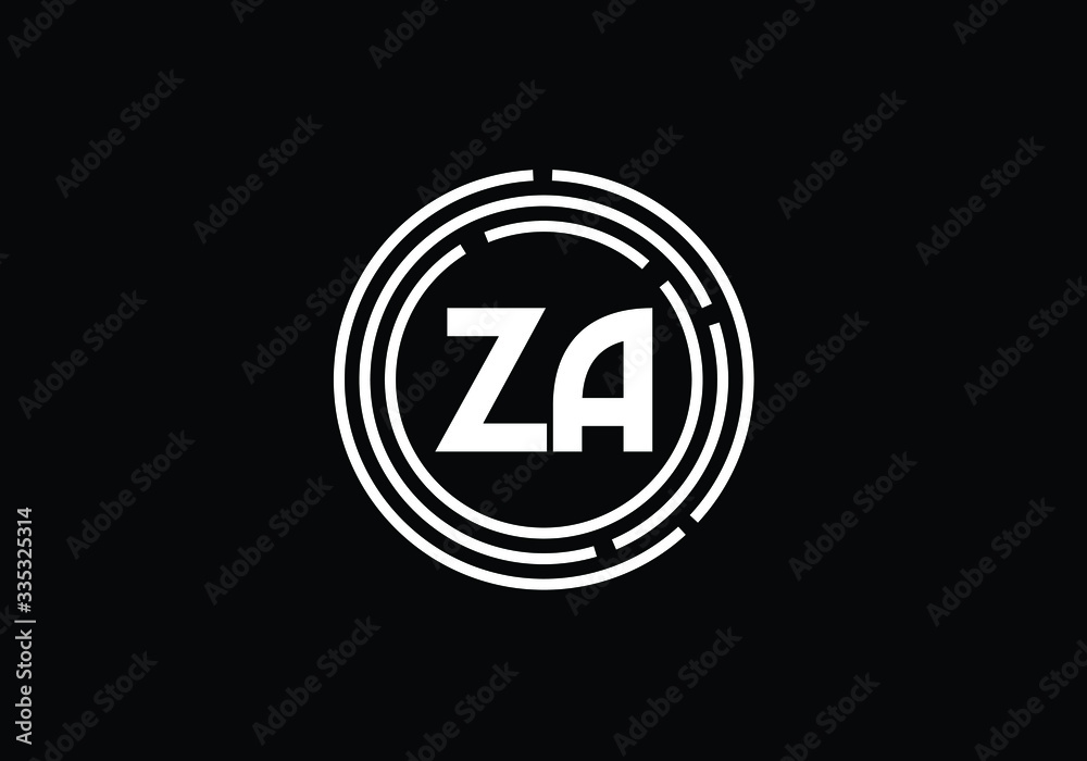 Z A Initial Letter Logo design vector template, Graphic Alphabet Symbol for Corporate Business Identity Z A Initial Letter Logo design vector template, Graphic Alphabet Symbol for Corporate Business Identity