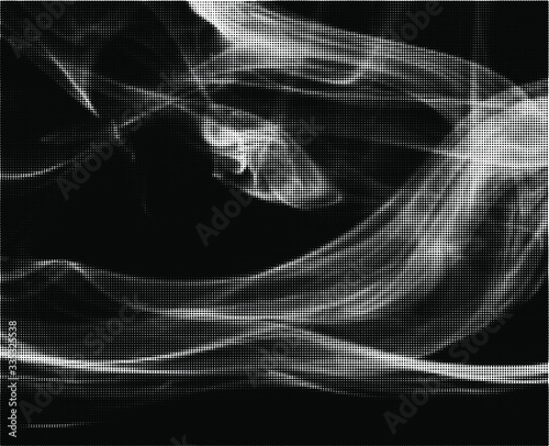 Abstract white smoke texture on black background