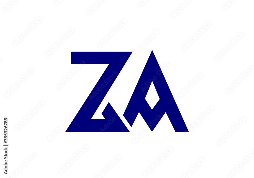 Z A Initial Letter Logo design vector template, Graphic Alphabet Symbol for Corporate Business Identity Z A Initial Letter Logo design vector template, Graphic Alphabet Symbol for Corporate Business Identity