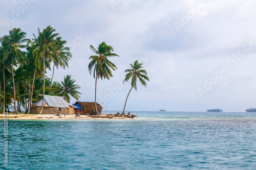 palm Islands of the remote San Blas Islands archipelago of Kuna Yala, Panama