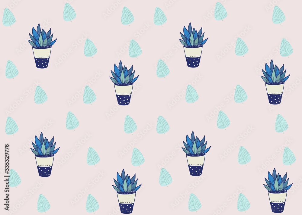 Seamless Pattern Floral Illustration