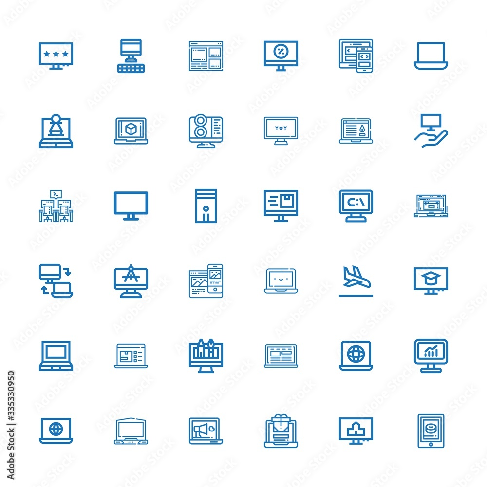 Editable 36 responsive icons for web and mobile Editable 36 responsive icons for web and mobile