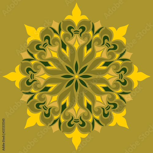 Mandala color pattern doodles sketch