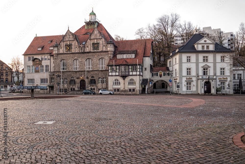 Historisches Rathaus am Marktplatz in Bergisch Gladbach