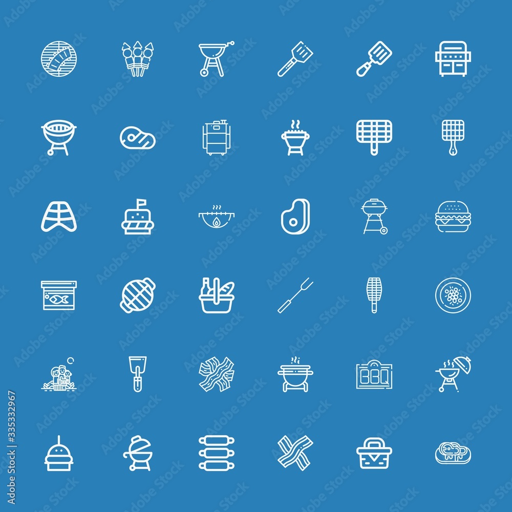 Editable 36 steak icons for web and mobile Editable 36 steak icons for web and mobile