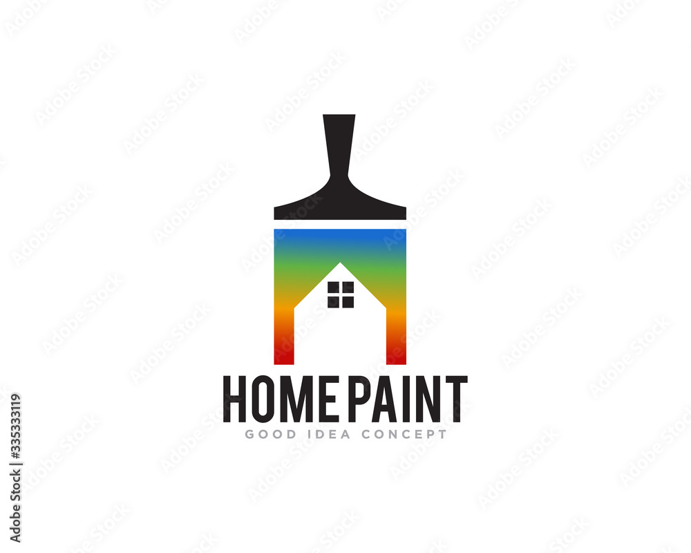 Home Paint Logo Design Vector Home Paint Logo Design Vector