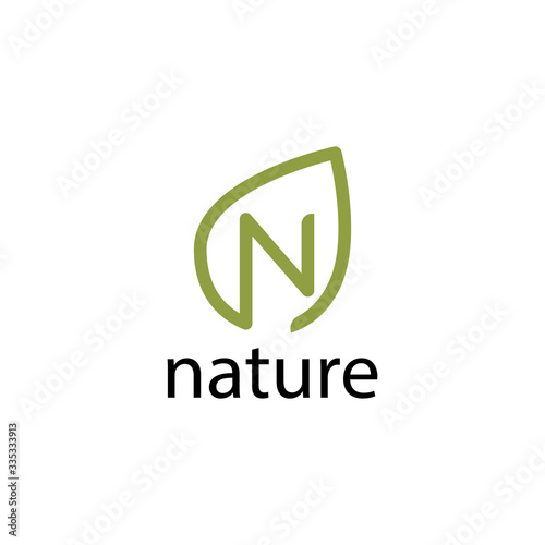 Free Download N nature logo concept template. - GFXLoad