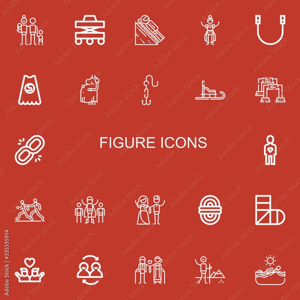 Editable 22 figure icons for web and mobile Editable 22 figure icons for web and mobile