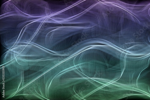 Energetic Abstract Split Flowing Blue & Cyan Lines Background
