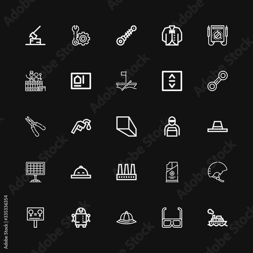 Editable 25 industry icons for web and mobile