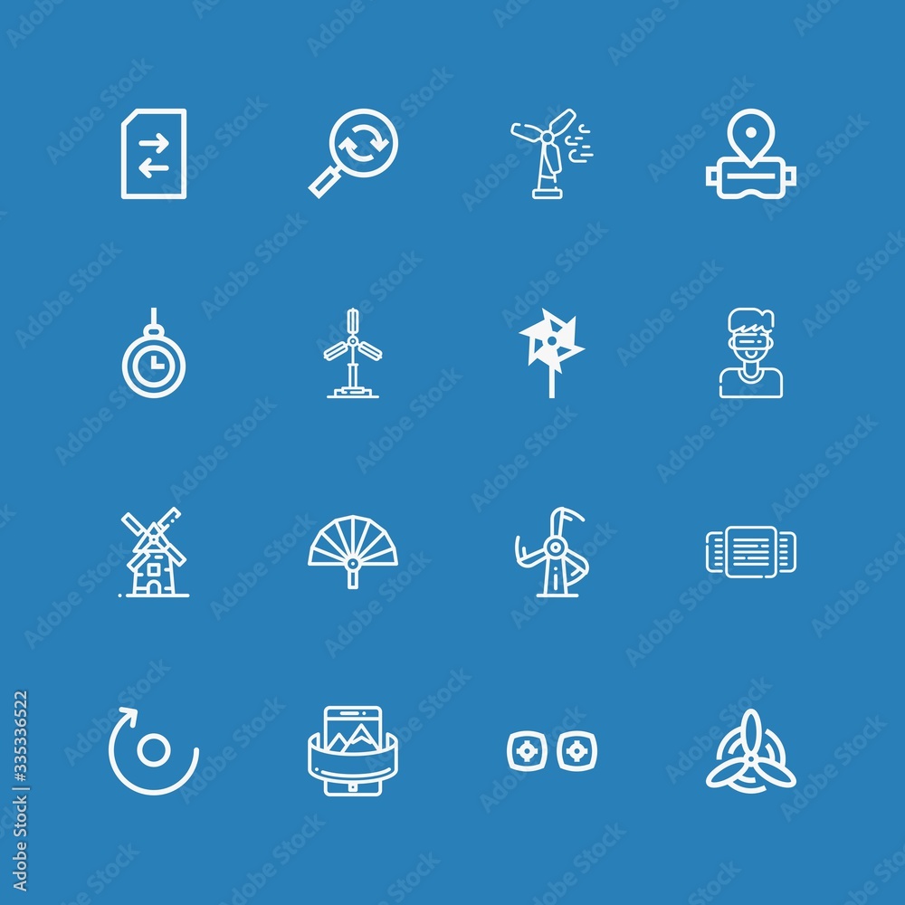 Editable 16 rotation icons for web and mobile Editable 16 rotation icons for web and mobile