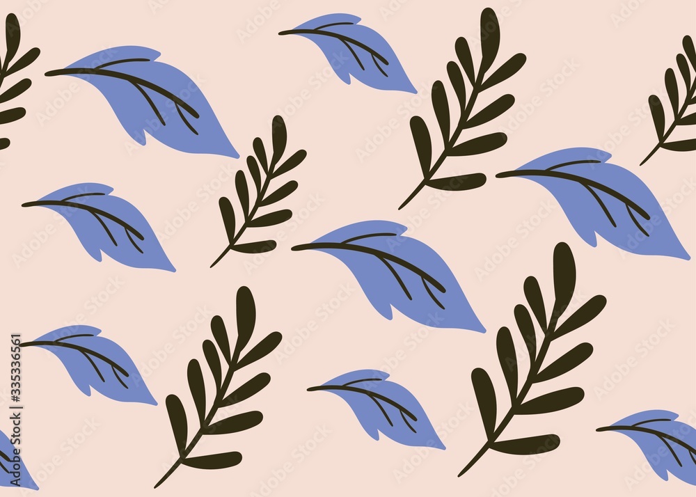 Seamless Pattern Floral Illustration