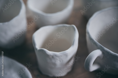 process of clay ceramic pot, handcraft to make ceramic from clay