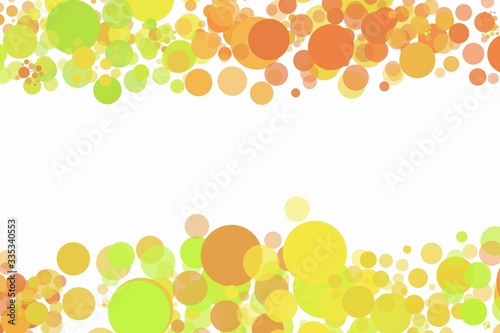 Fototapeta Naklejka Na Ścianę i Meble -  Colorful dot background frame illustration for card design