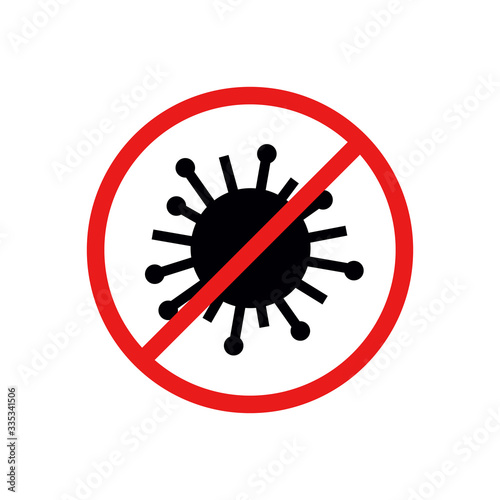 coronavirus line icon, vector illustration