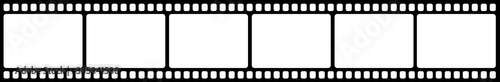 Vector blank cinema film strip.