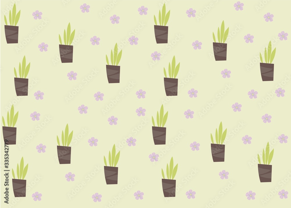Seamless Pattern Floral Illustration Seamless Pattern Floral Illustration