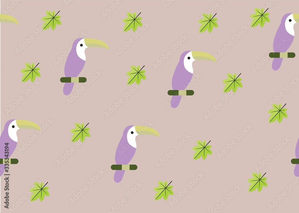 Seamless Pattern Floral Illustration