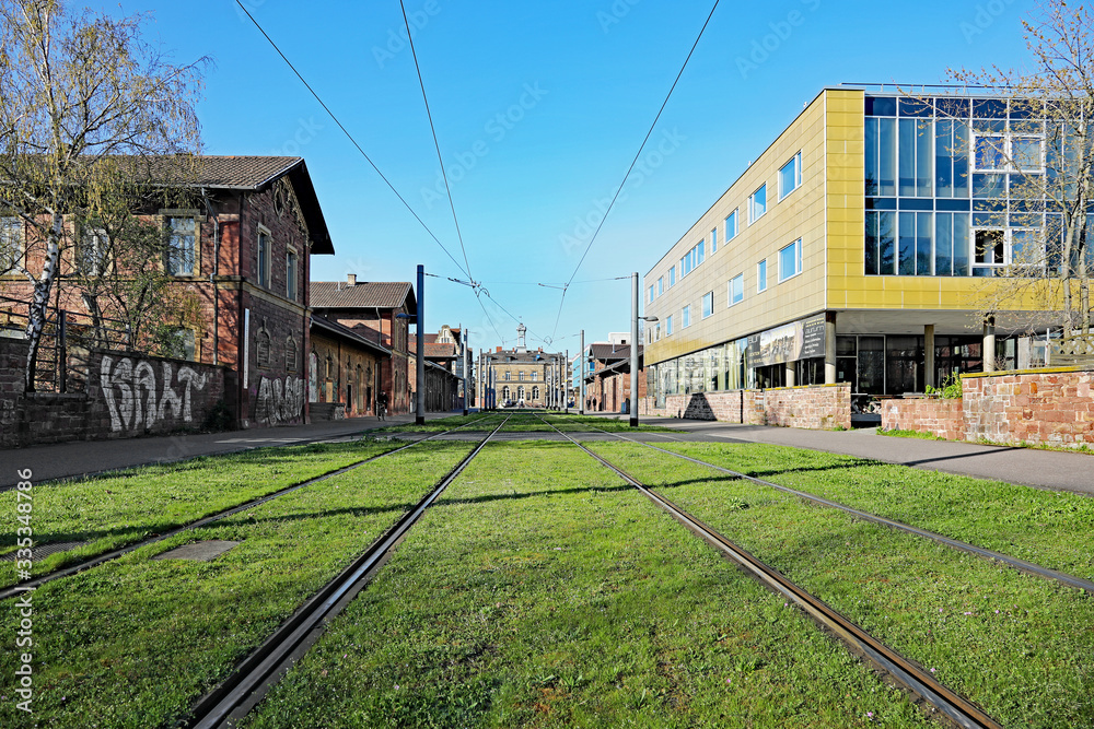 Straßenbahnlinie durch den Schlachthof