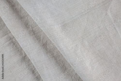 Folded hemp fabric textile texture