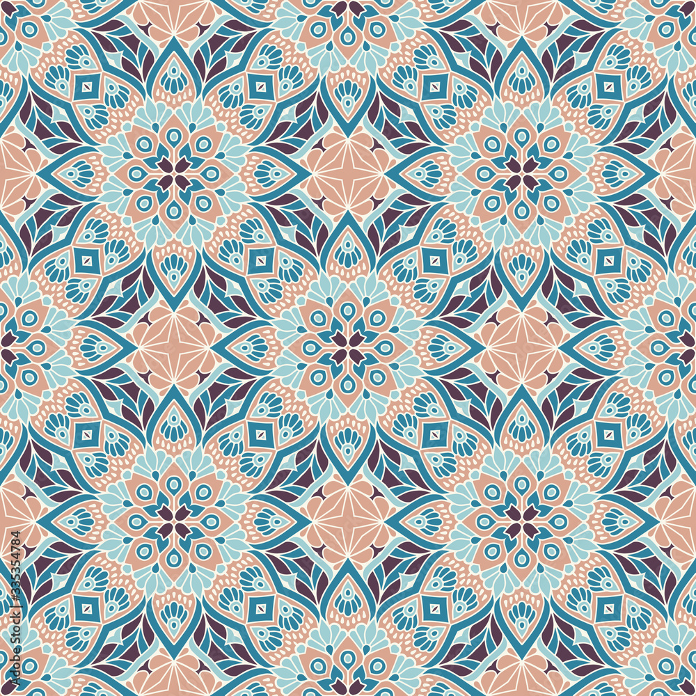 Seamless pattern. Vintage decorative elements