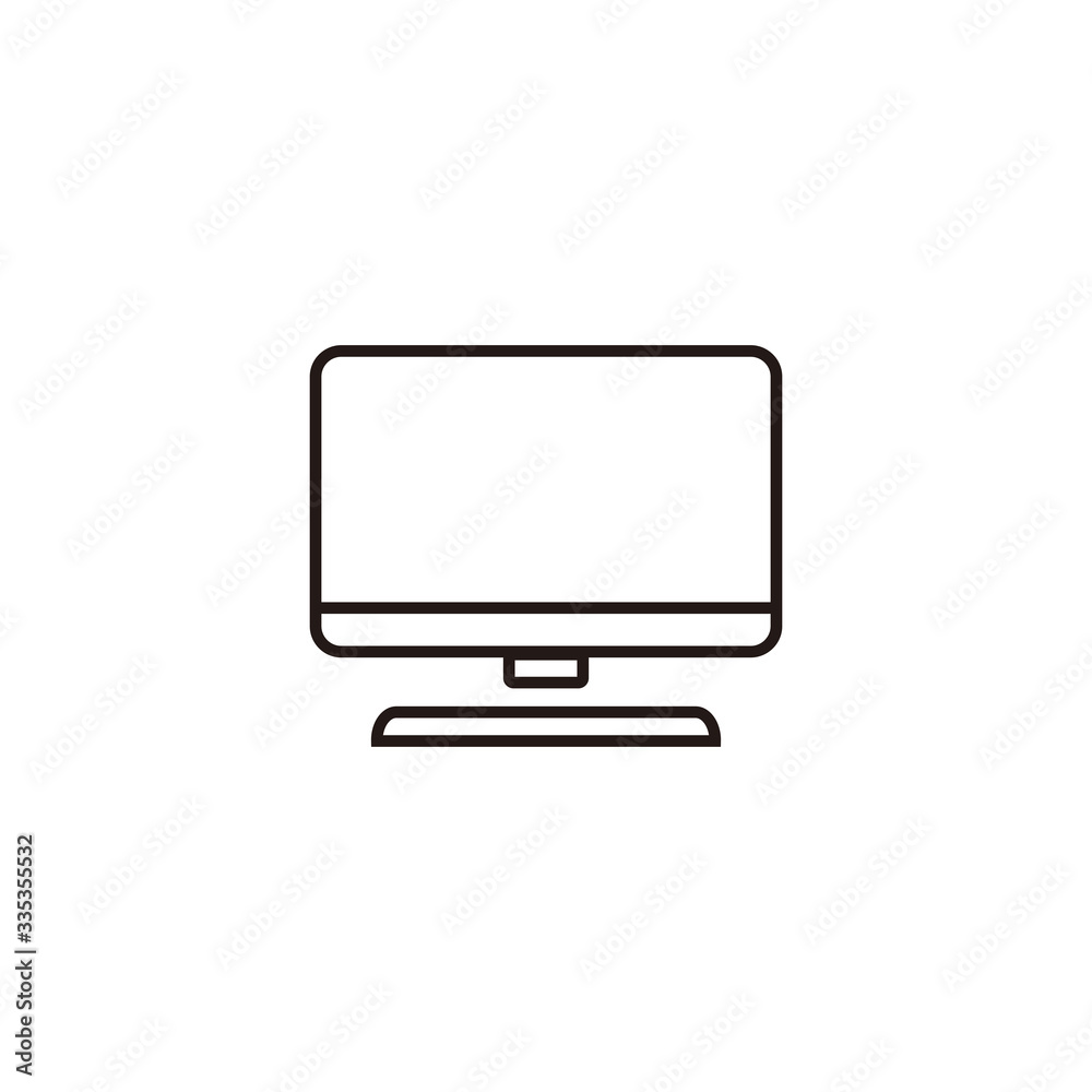 Computer icon vector illustration sign Computer icon vector illustration sign