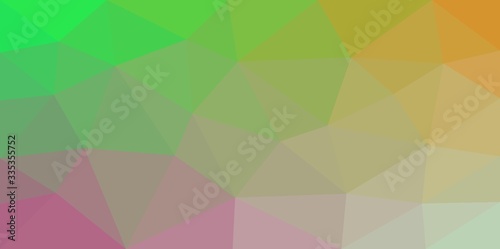 abstract mostly green triangle background with harmonic colours