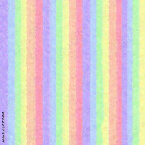 Pastel Rainbow Vertical Stripes Illustration Pattern