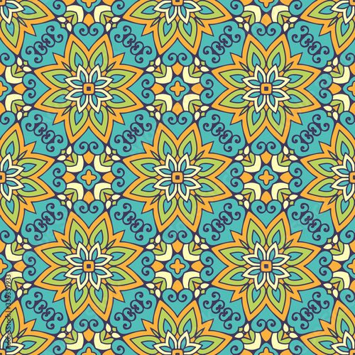 Seamless pattern. Vintage decorative elements