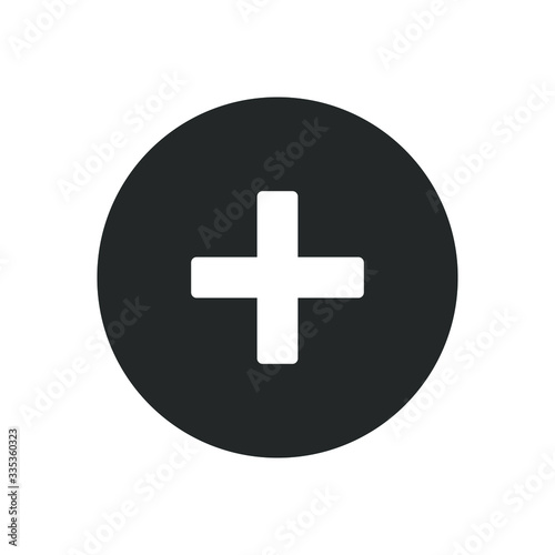simple icon of plus,add friend,medic vector illustration